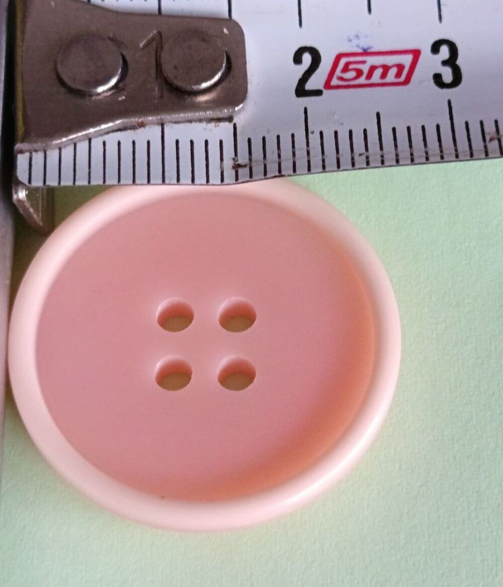 Lot de 18 Boutons- Harmonie de Roses &amp; Beige - 1.2 &agrave; 2.5 cm Décoration