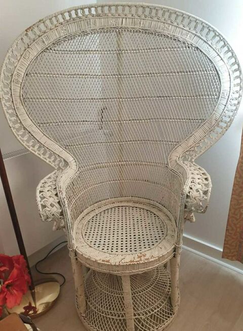 Fauteuil Emmanuelle rotin des ann�es 80' Plaisir (78)