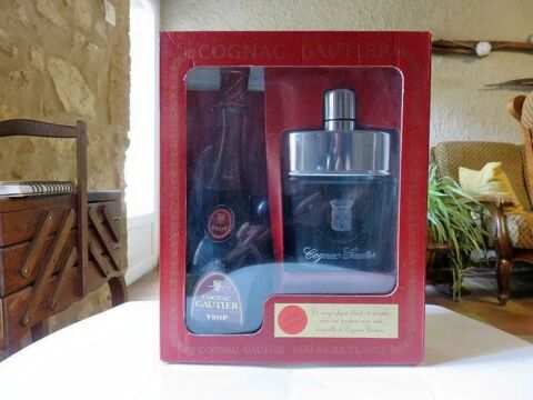Coffret Cognac Gautier VSOP avec sa flasque de dgustation 79 Avignon (84)