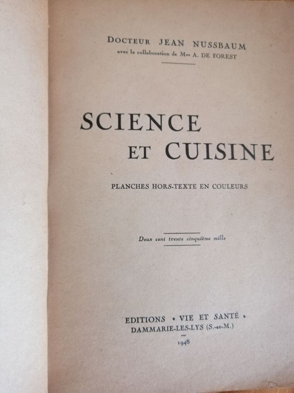 Ancien livre de cuisine de 1936 ! Livres et BD