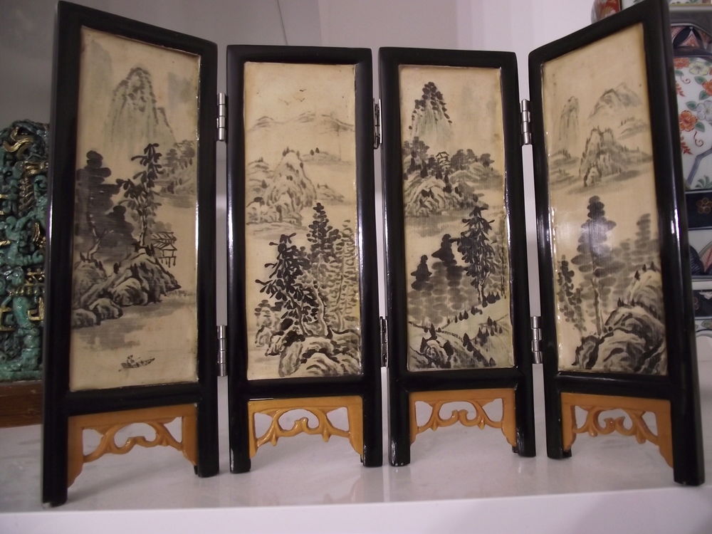 PETIT PARAVENT CHINOIS MINIATURE Décoration