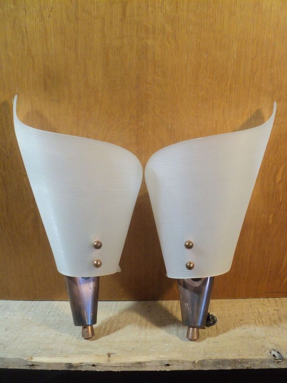 Paire d'Appliques Vintage Design 1950/1960 Décoration