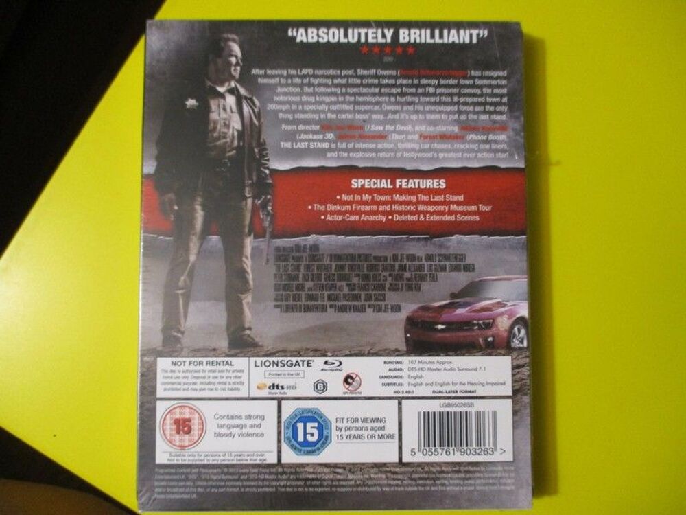 le dernier rempart blu ray steelbook uk the last stand
i DVD et blu-ray