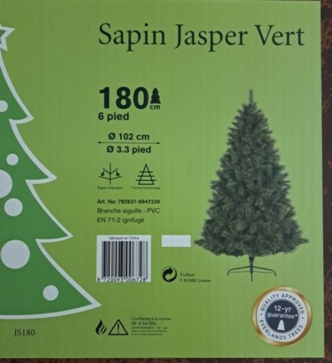 SAPIN DE NOEL JASPER VERT - 180 cM 110 Domont (95)