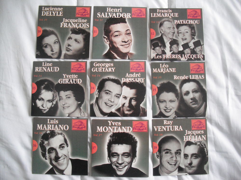 lot de 20 CD TRIOMPHES DE LA CHANSON FRANCAISE. CD et vinyles