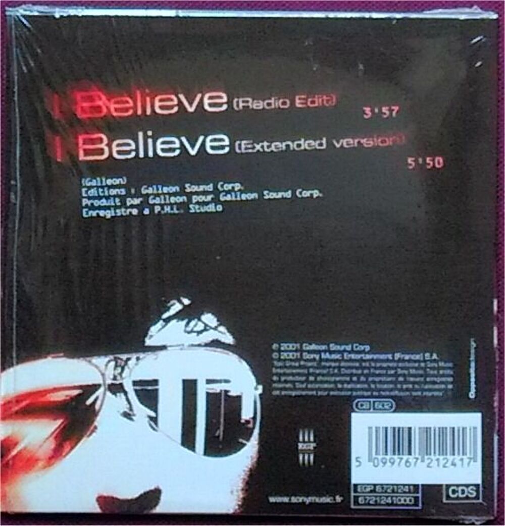 Galleon - I believe (CD Single 2 titres) CD et vinyles
