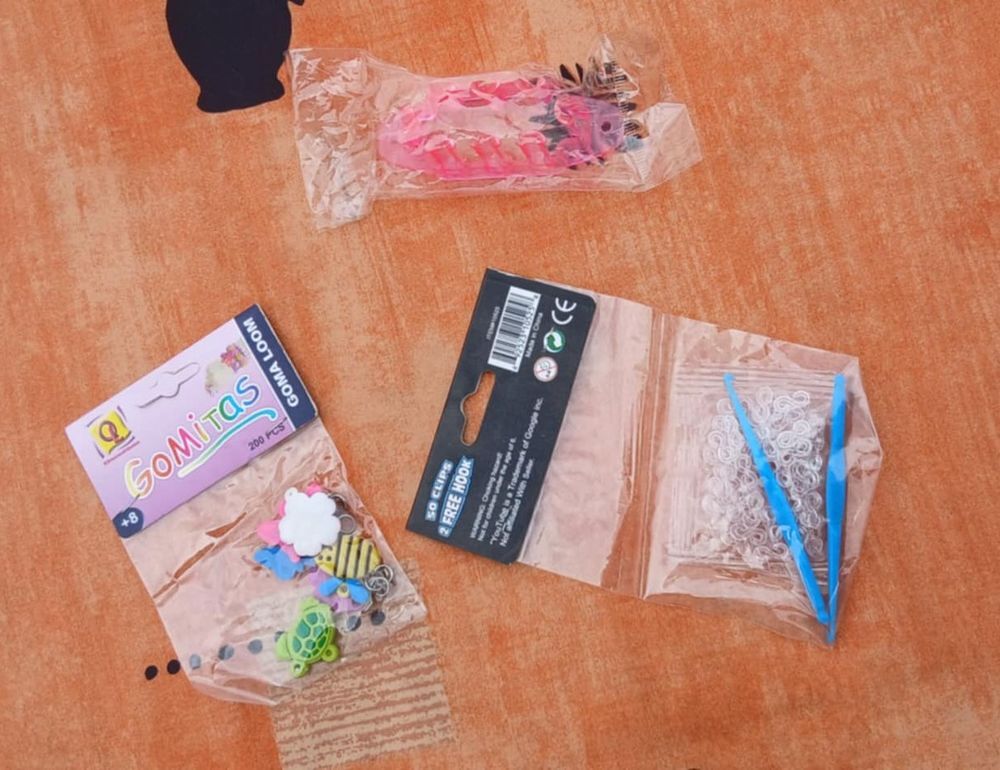 Lot n&deg;2 pour Fabriquer Bracelets Elastiques avec Clips, Etc. Jeux / jouets