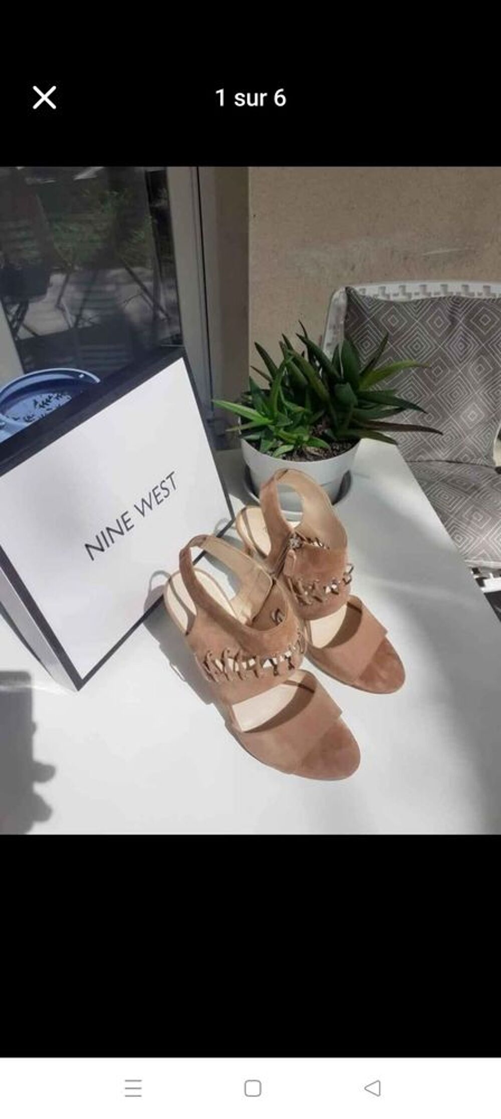 Sandales &agrave; talons nubuck NINE WEST pointure 40 Chaussures