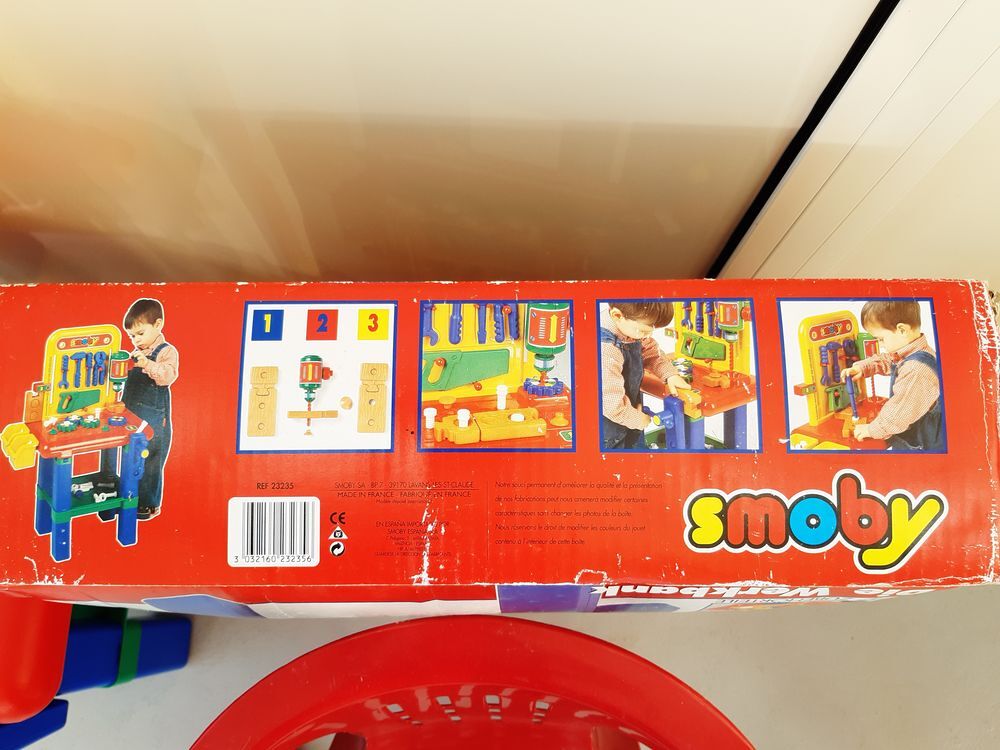 Etabli Bricolo SMOBY d&egrave;s 2 ans. Jeux / jouets