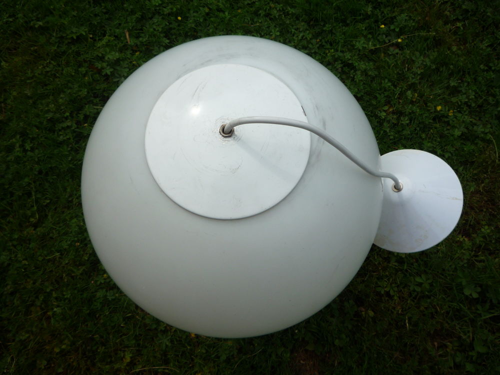 Suspension boule de verre opaque/sph&egrave;re/luminaire/plafonnier Dcoration