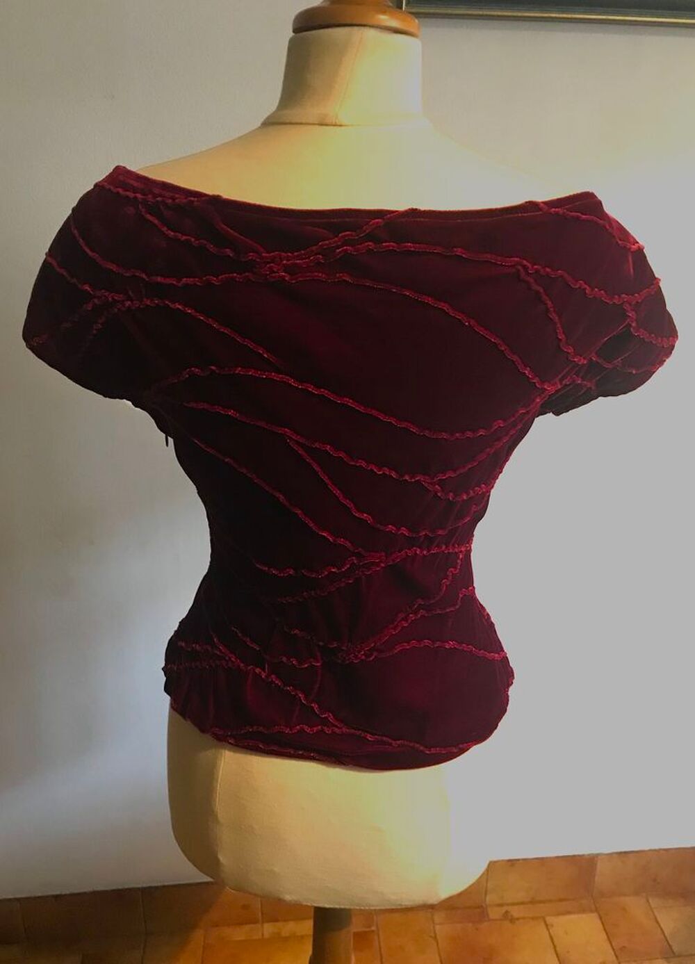 TOP - Haut en velours - Alexandra Gastines Vêtements