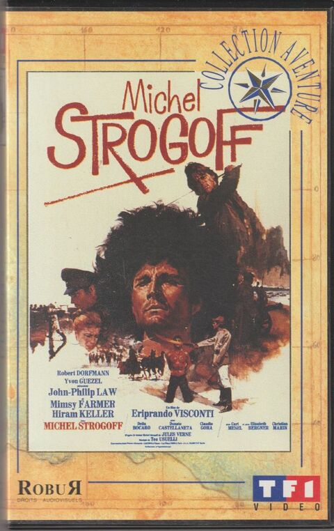 VHS RARE MICHEL STROGOFF JOHN-PHILIP LAW Chauché (85)