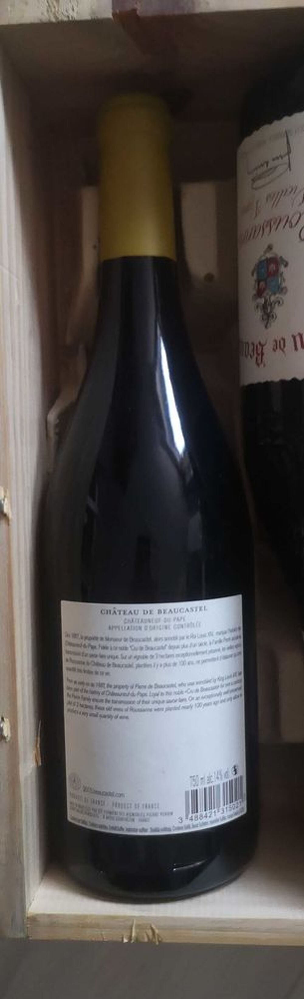 chateau de beaucastel roussanne vieilles vignes vin blanc 2015 famille perrin 