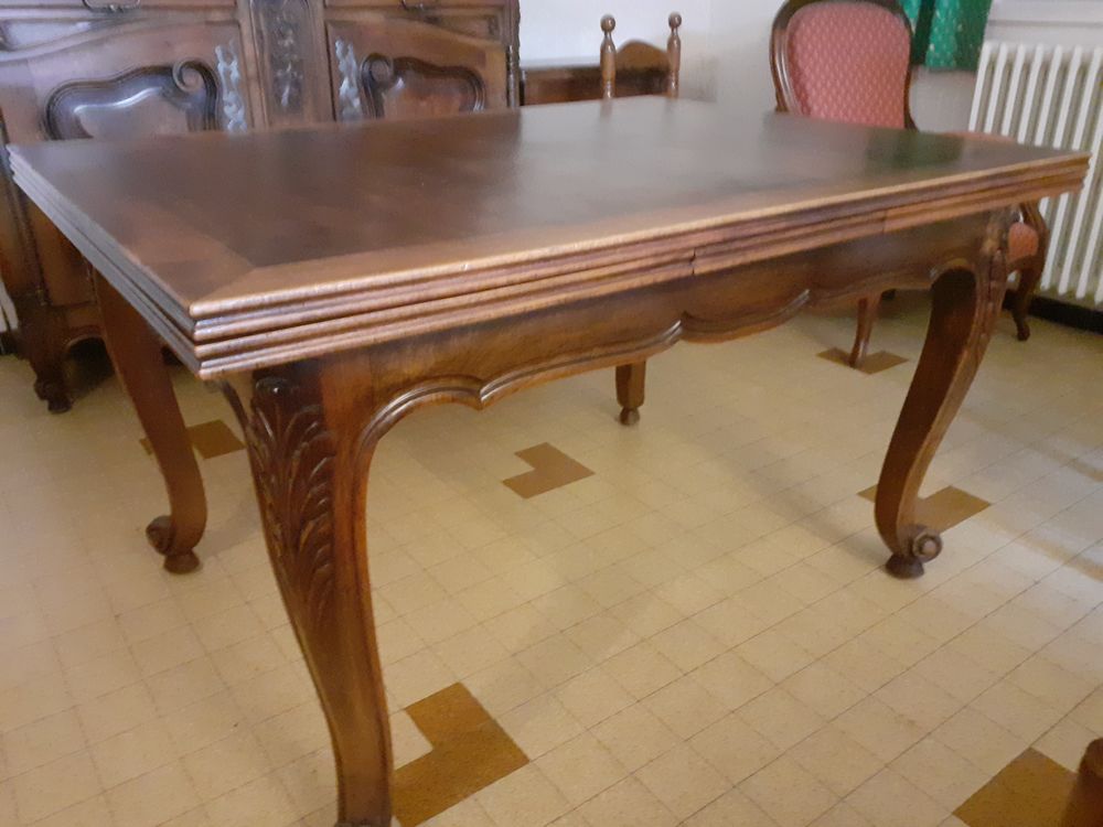 TABLE PROVENCALE TRES BON ETAT AVEC 2 RALLONGES Meubles