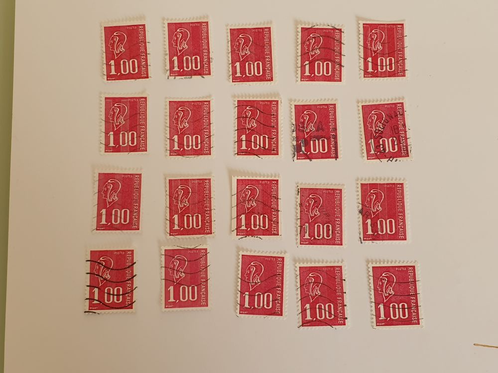 Timbre france Marianne de B&eacute;quet 1 f 1976- lot 0.60 euro ou 