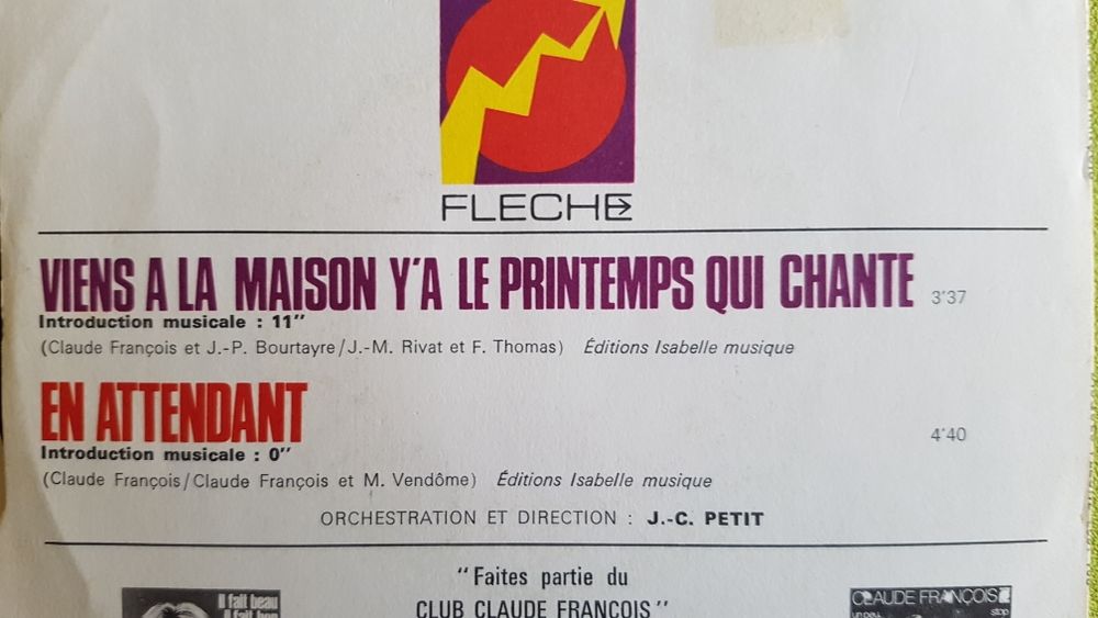 CLAUDE FRAN&Ccedil;OIS CD et vinyles