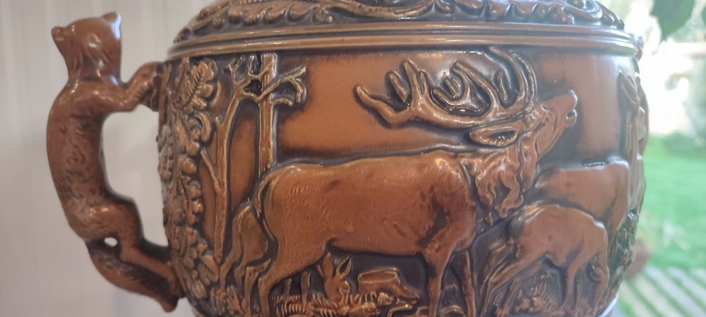 Gr&egrave;s ancien West Germ Original Gerzit Gerz Sc&egrave;ne de chasse 