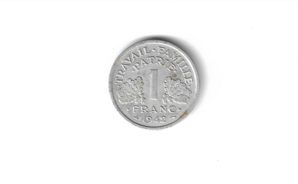 pi&egrave;ce monnaie fran&ccedil;aises XX si&egrave;cle, 1 FRANC FRANCISQUE LEGER 