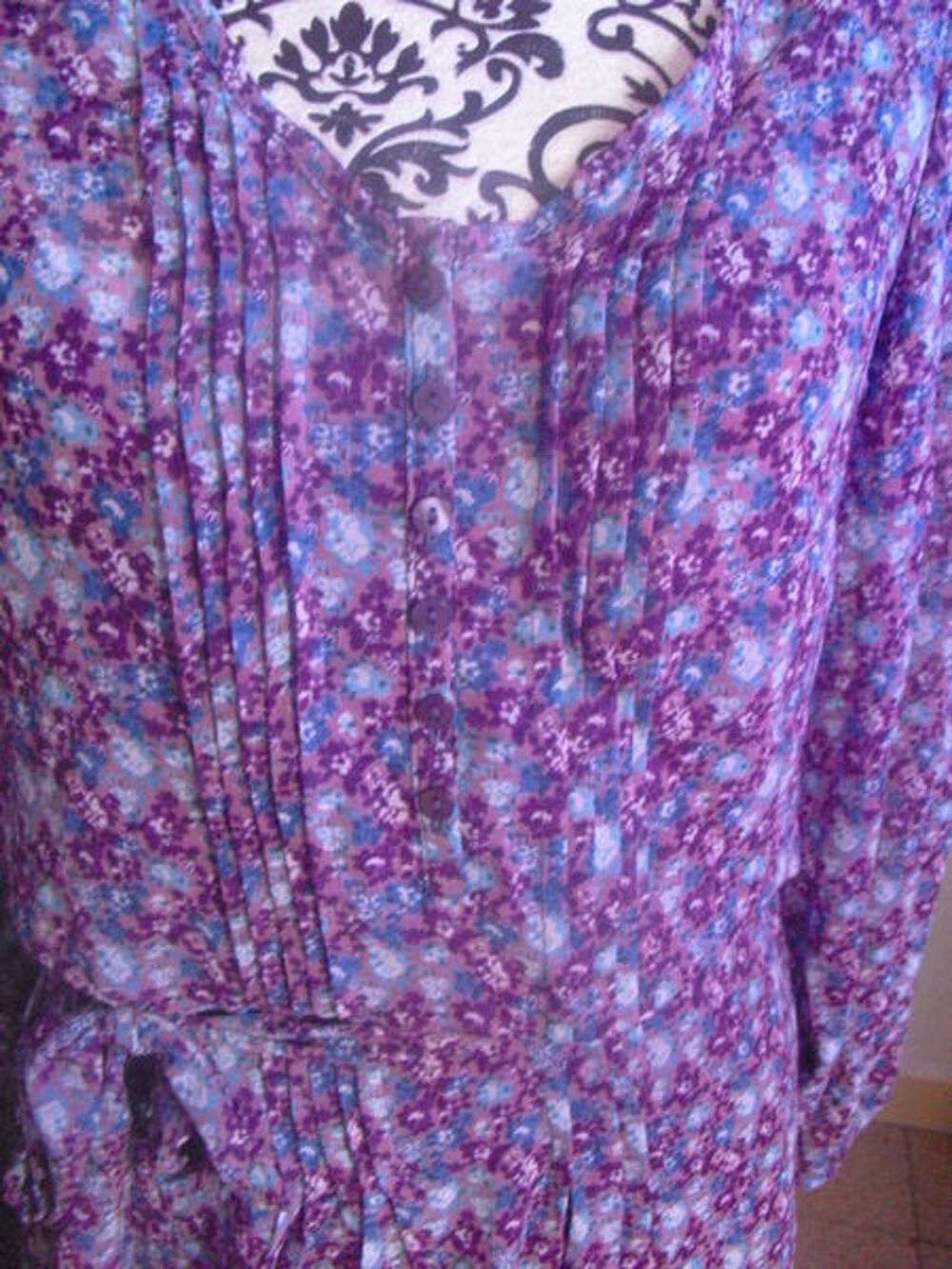 ROBE FLEURIE avec ceinture NEUVE ETAM TAILLE 36 Vêtements