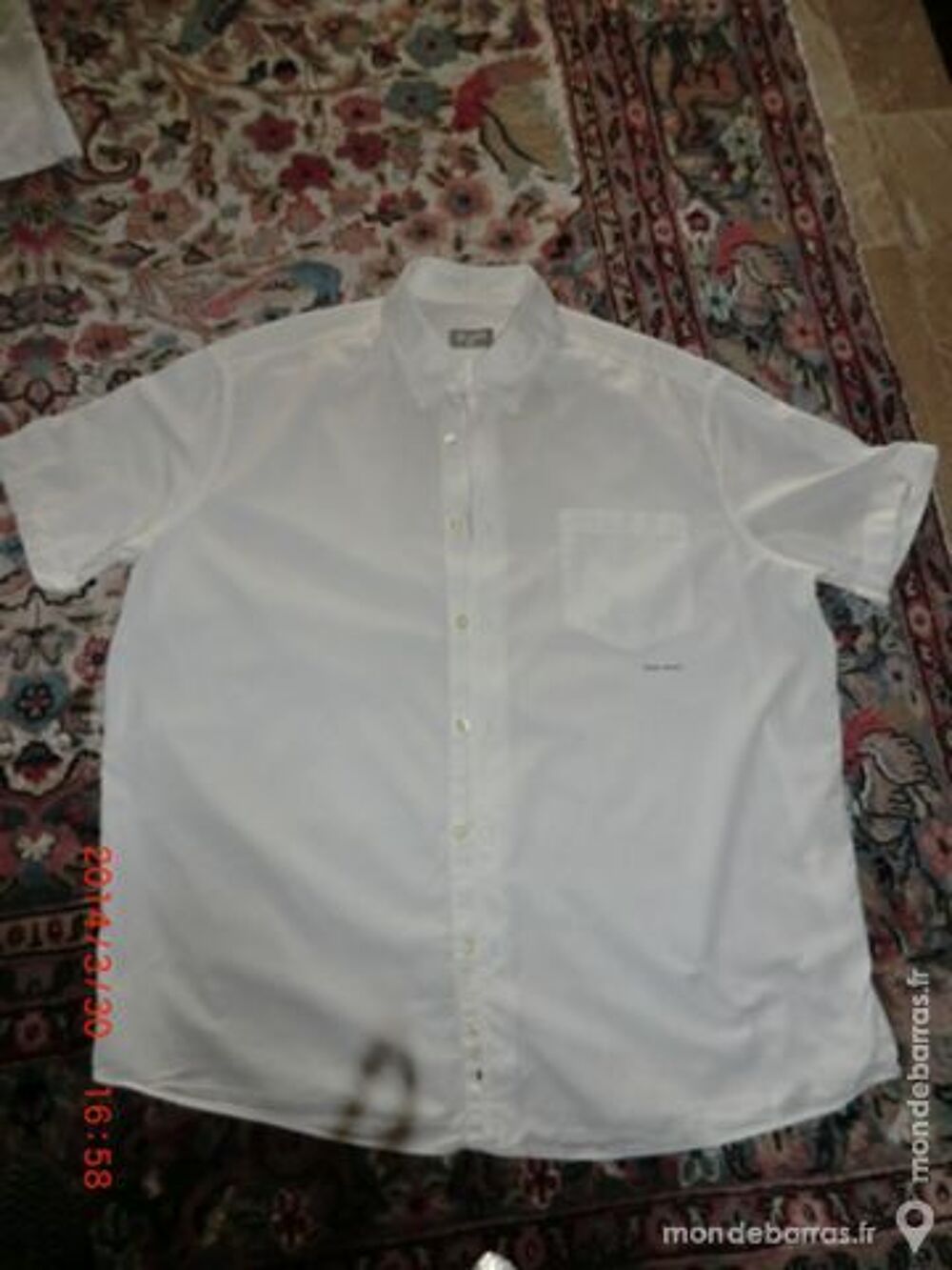 chemise homme manches courte Vêtements