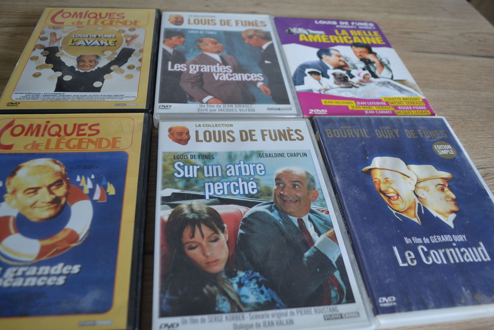 Lot 6 dvd Louis De Funes DVD et blu-ray