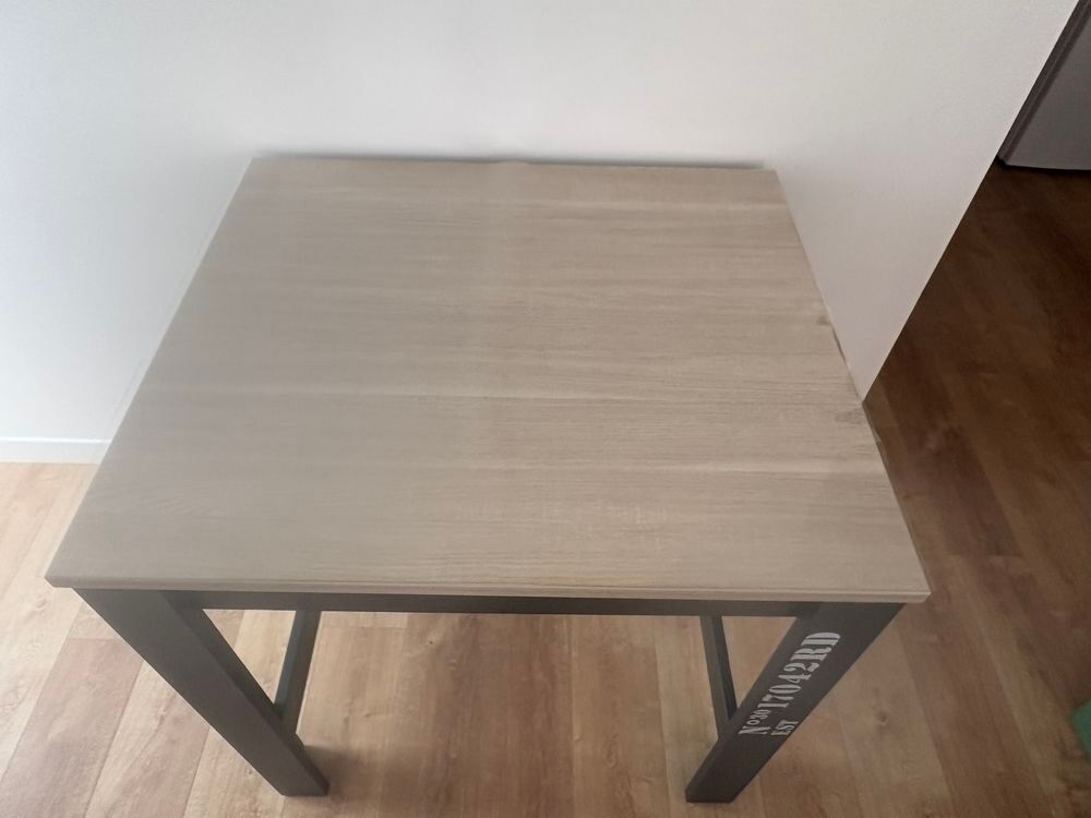 Table haute style industriel en bois - 131 cm Meubles