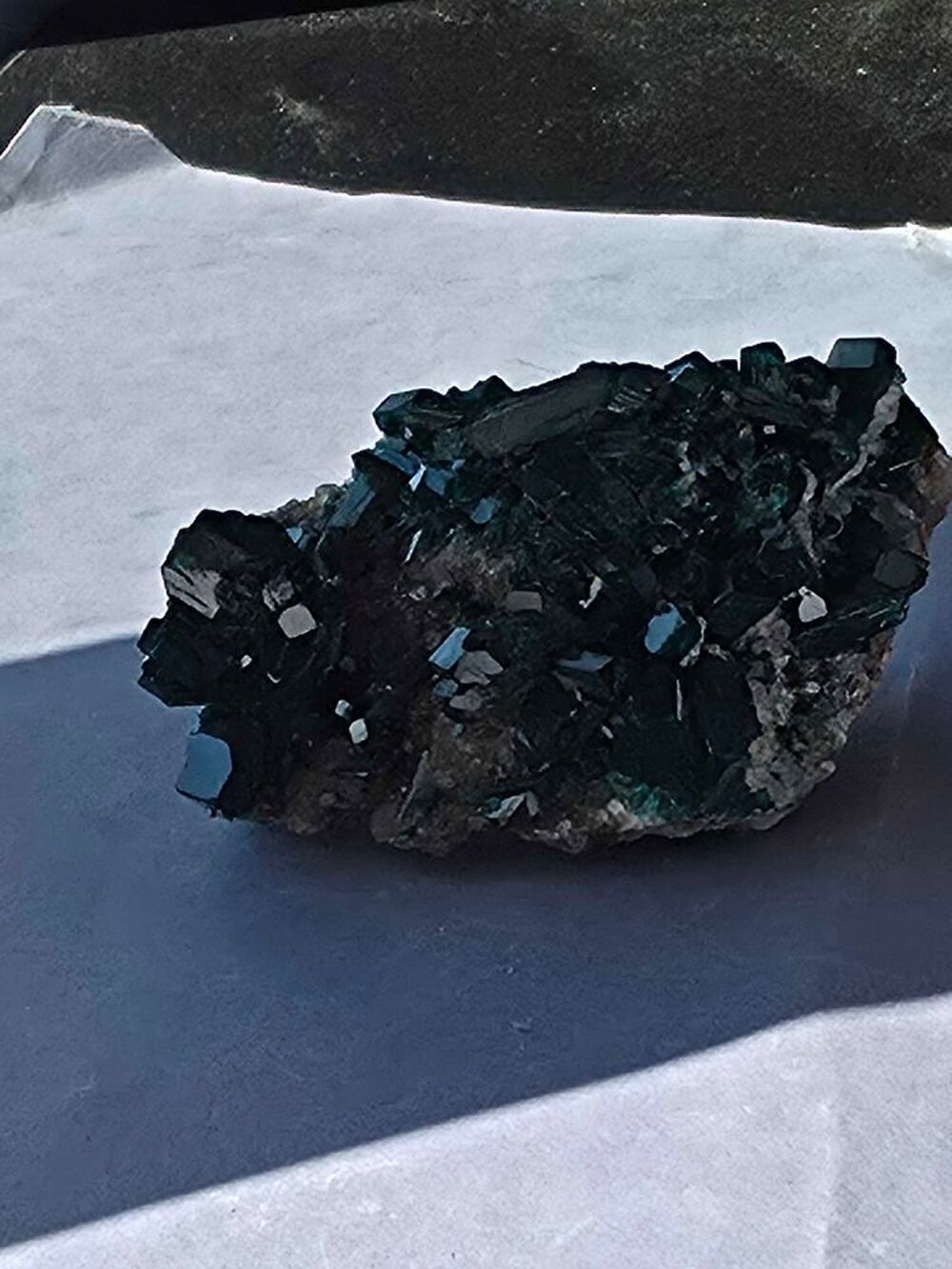 Sp&eacute;cimen Min&eacute;ralogique de Dioptase-Collection Katanga 