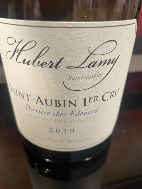 1 Bt SAINT-AUBIN 1°cru 2019 Derrière chez Edouard, H.LAMY 165 Vigneux-sur-Seine (91)