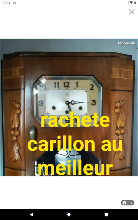Rachat   au meilleur prix  horloge carillon pendule comtoise 150 Strasbourg (67)