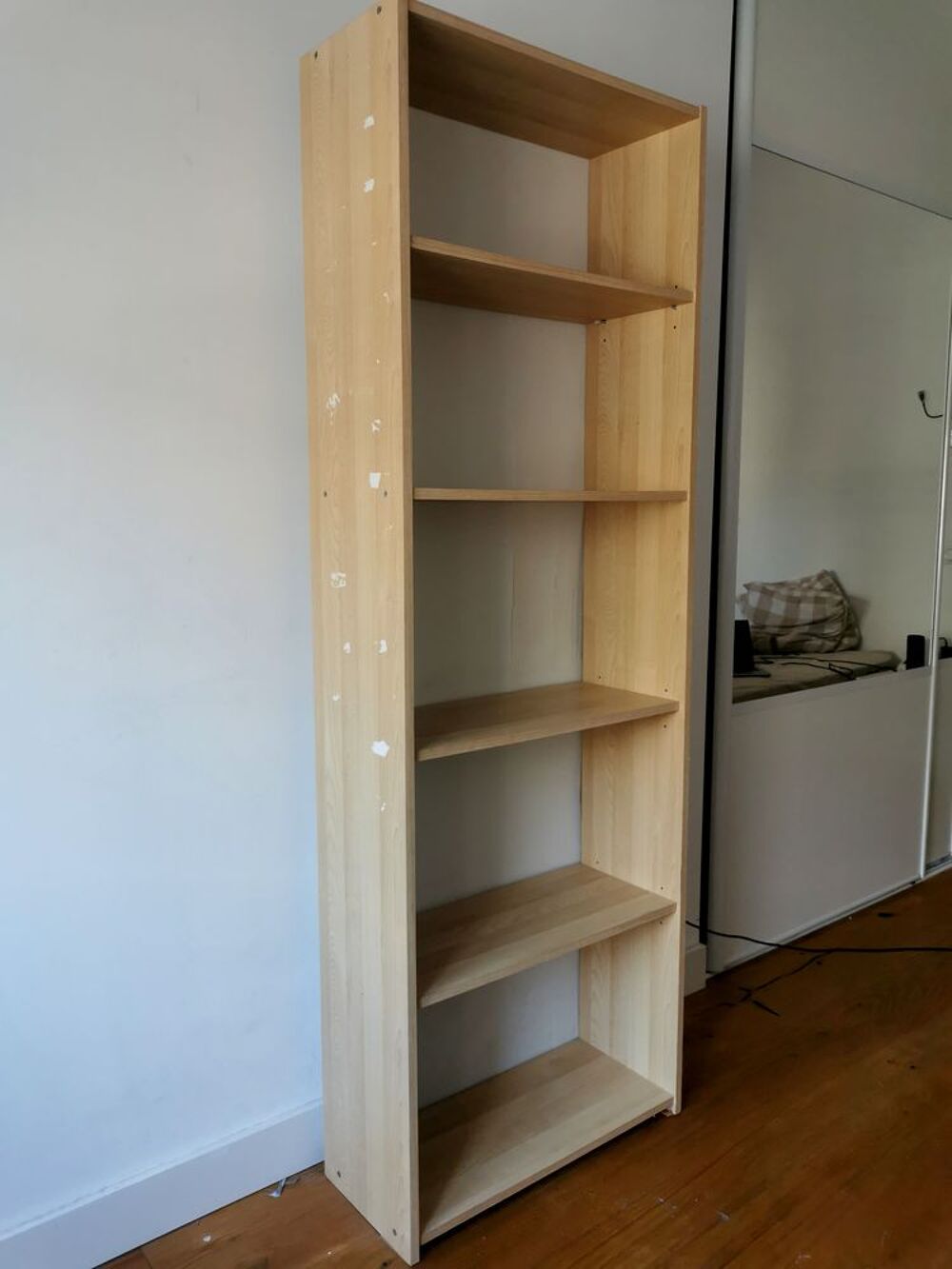 Grande &eacute;tag&egrave;re / Biblioth&egrave;que en bois clair (5 niches) Meubles