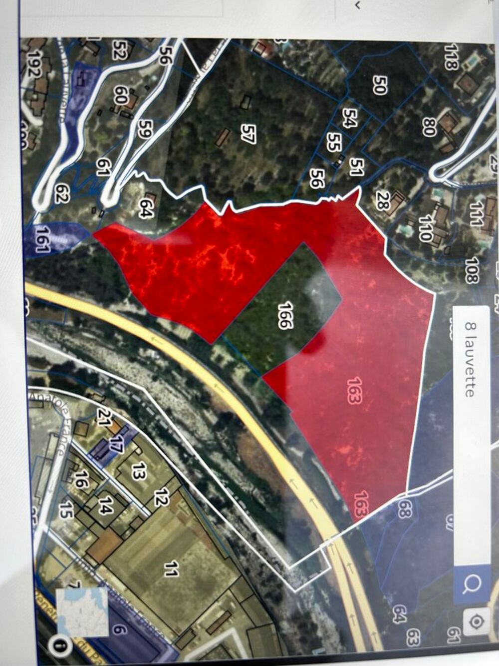 Vente Terrain FORÊT ESPACES BOISÉS NON CONSTRUCTIBLE Nice