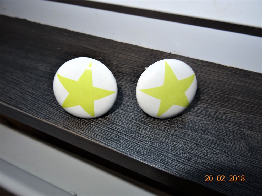 2 boutons ceramique pour tiroir ou porte Bricolage