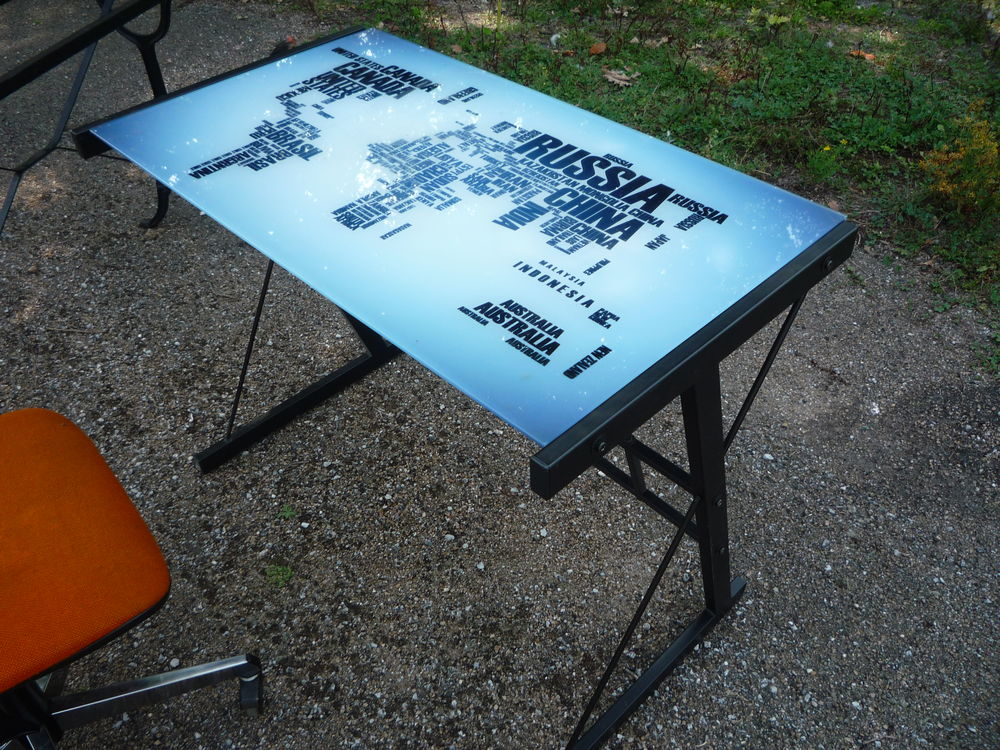 Table bistro/bureau dessus verre/si&egrave;ge bureau Meubles