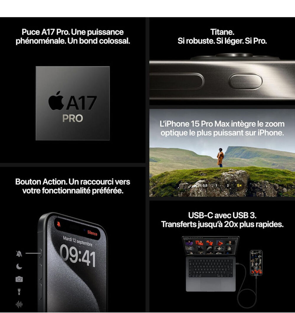 iPhone 15 pro Max 1 to Tlphones et tablettes