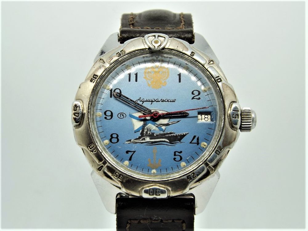 Montre marine russe Vostok Komandirskie Admiralskie Bijoux et montres