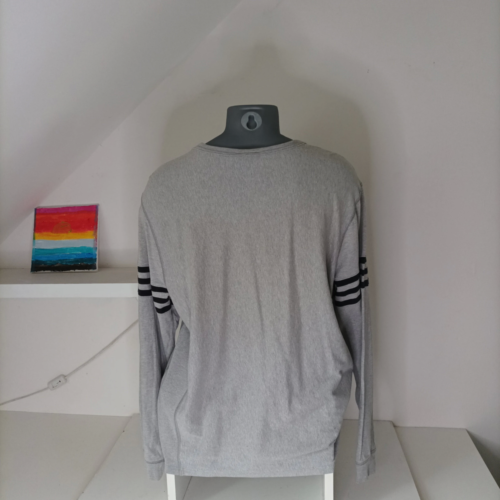 T-Shirt manches longues Ralph Lauren gris homme vintage Vêtements