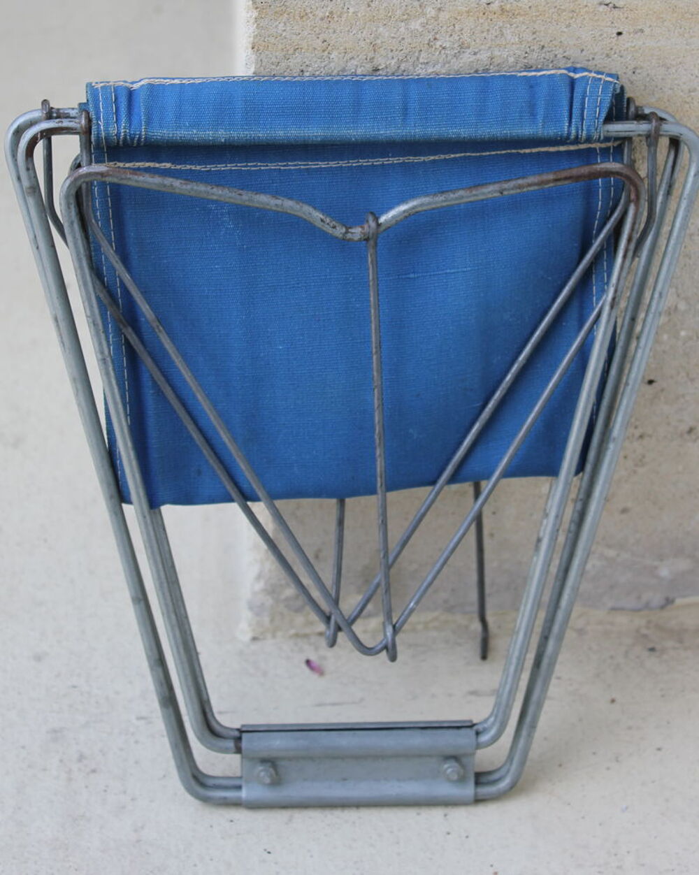 Siege de pecheur pliant vintage camping retro Meubles