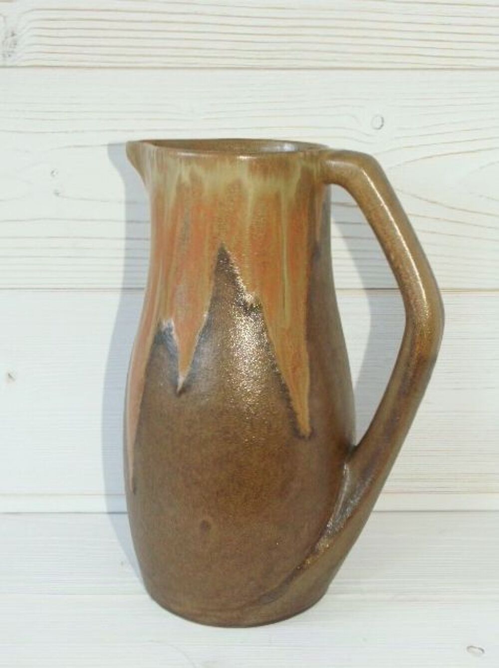 Pichet 1,5L en gr&egrave;s flamm&eacute; Vintage des ann&eacute;es 50 -COMME NEUF Décoration