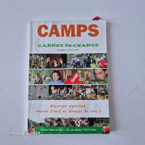 Carnets de chants pour camps mej, 124 pages , 1 Saumur (49)