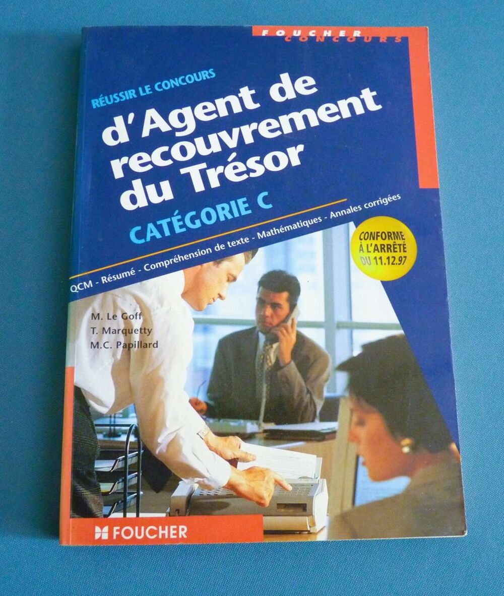 livre reussir le concours d'agent de recouvrement du Tresor Livres et BD