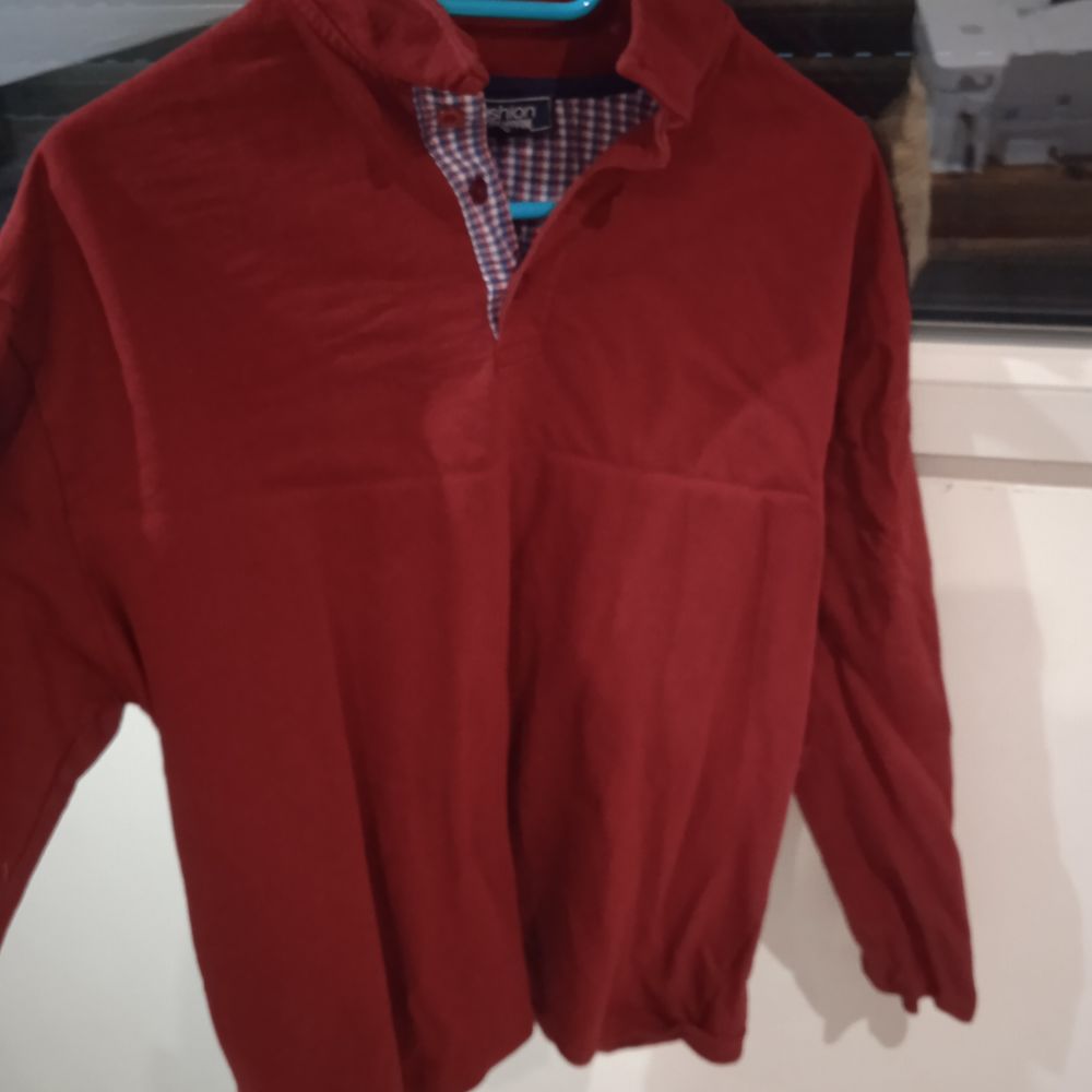 Polo homme manches longues taille XL 100% coton marque Fashi Vêtements