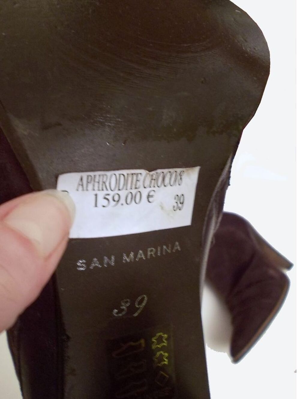 Bottes &agrave; Talons en Cuir et Daim Marron- 39- San Marina Chaussures