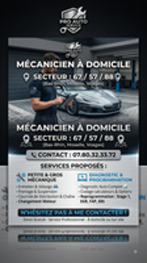   Mécanicien à  domicile 