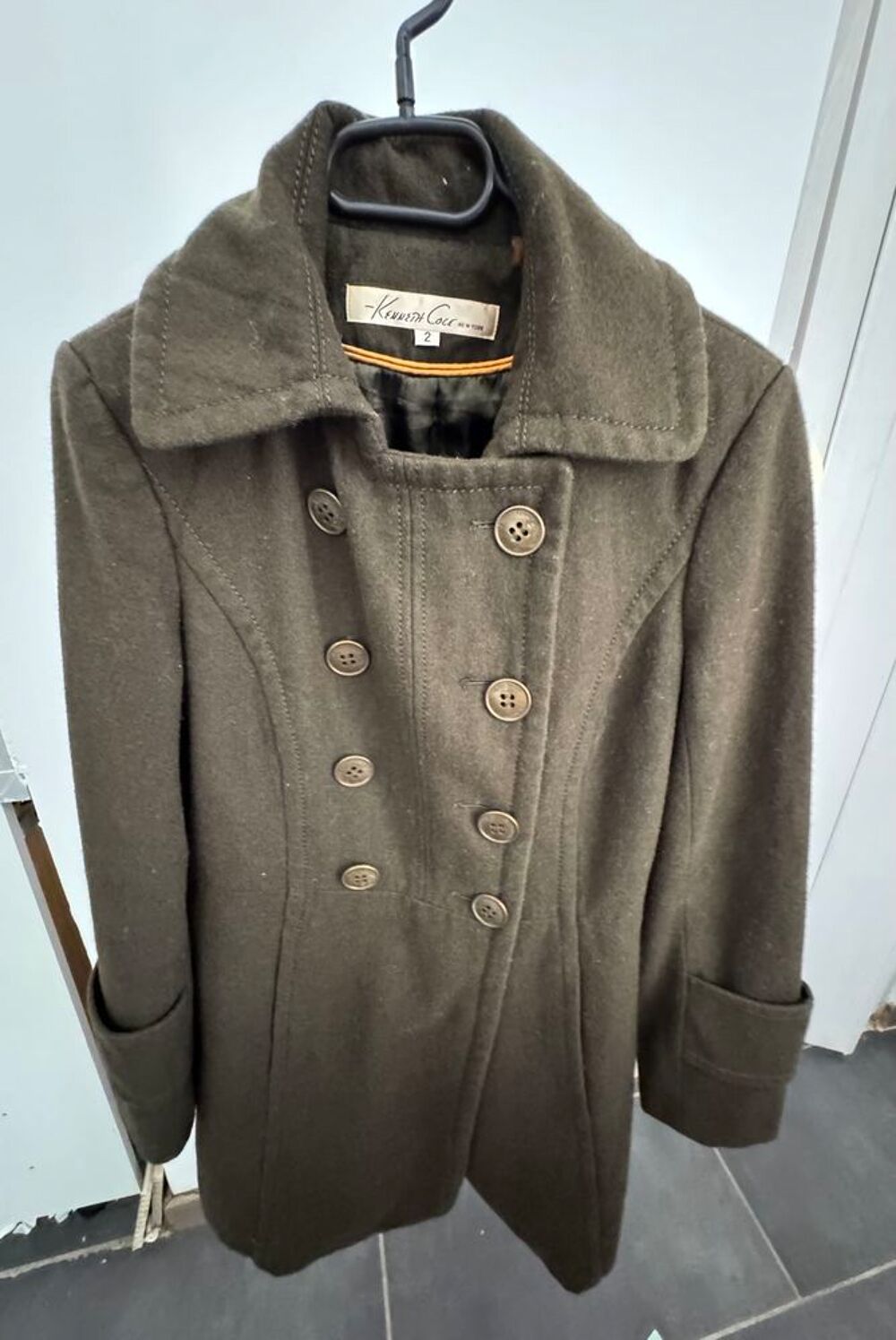 Manteau laine chaud Kenneth Cole xs/s Vêtements