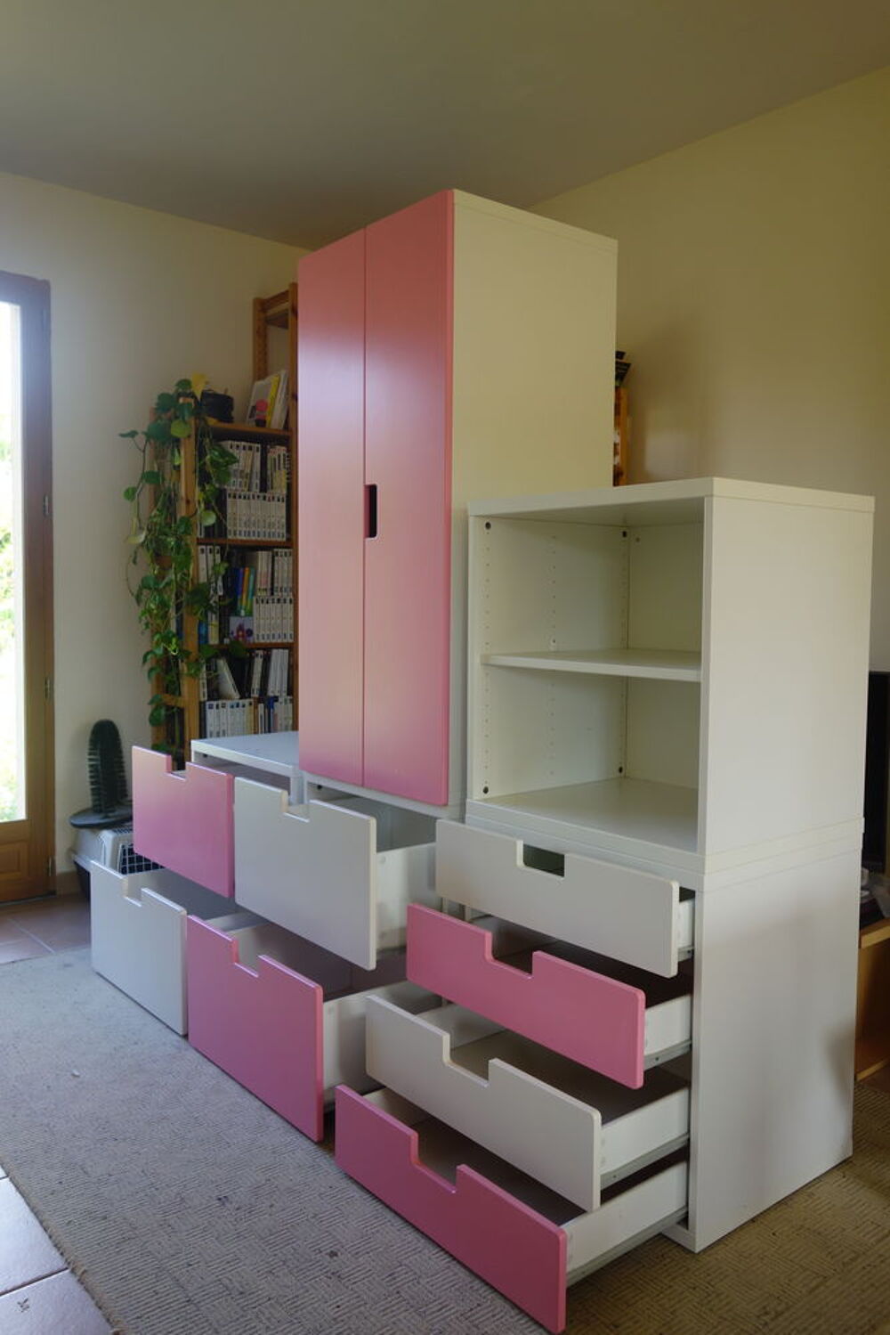 Chambre fille : lit+matelas+sommiers+meubles Mobilier enfants