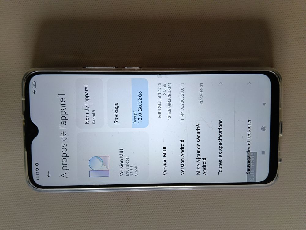 lot de 3 t&eacute;l&eacute;phone REDMI Téléphones et tablettes