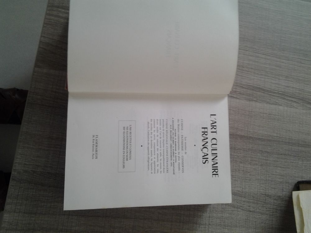 livre de cuisine ancien 