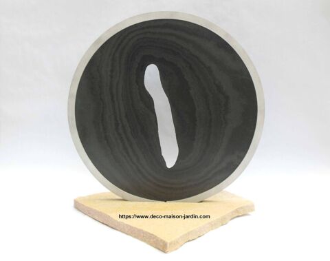 Sculpture en Ardoise, Quartzite et Aluminium - Décoration 400 Dijon (21)