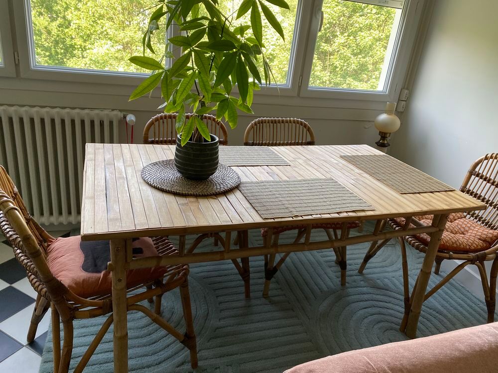 Table en bambou (150x80) Meubles