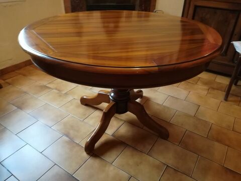 table de salle  manger ronde, style Louis Philippe  250 Plissanne (13)